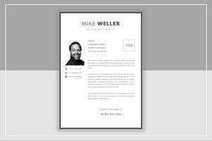 Mike W Resume And Cover Template