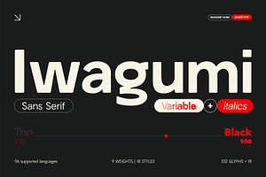 Iwagumi Sans Variable Font