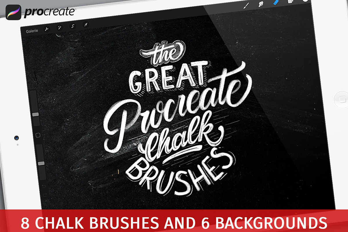 The Great Procreate Chalk Brushpack, a Brush Add-On by Studio FabianFischer (Photo 1 of 6)