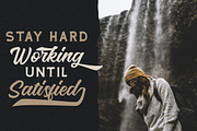 Hadrey - Vintage Bold Script, a Sans Serif Font by Vultype Co. (Thumbnail 2 of 12)