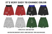 Distressed Streetwear Shorts Mockup, a Bottom Mockup by std.badboy (Thumbnail 2 of 4)