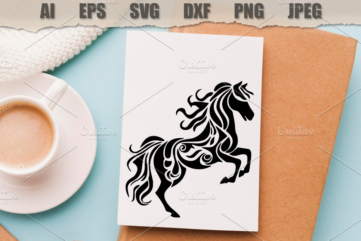 Stencil Horse, an Animal Illustration by MARYCRAFTIRIA (Photo 3 of 3)