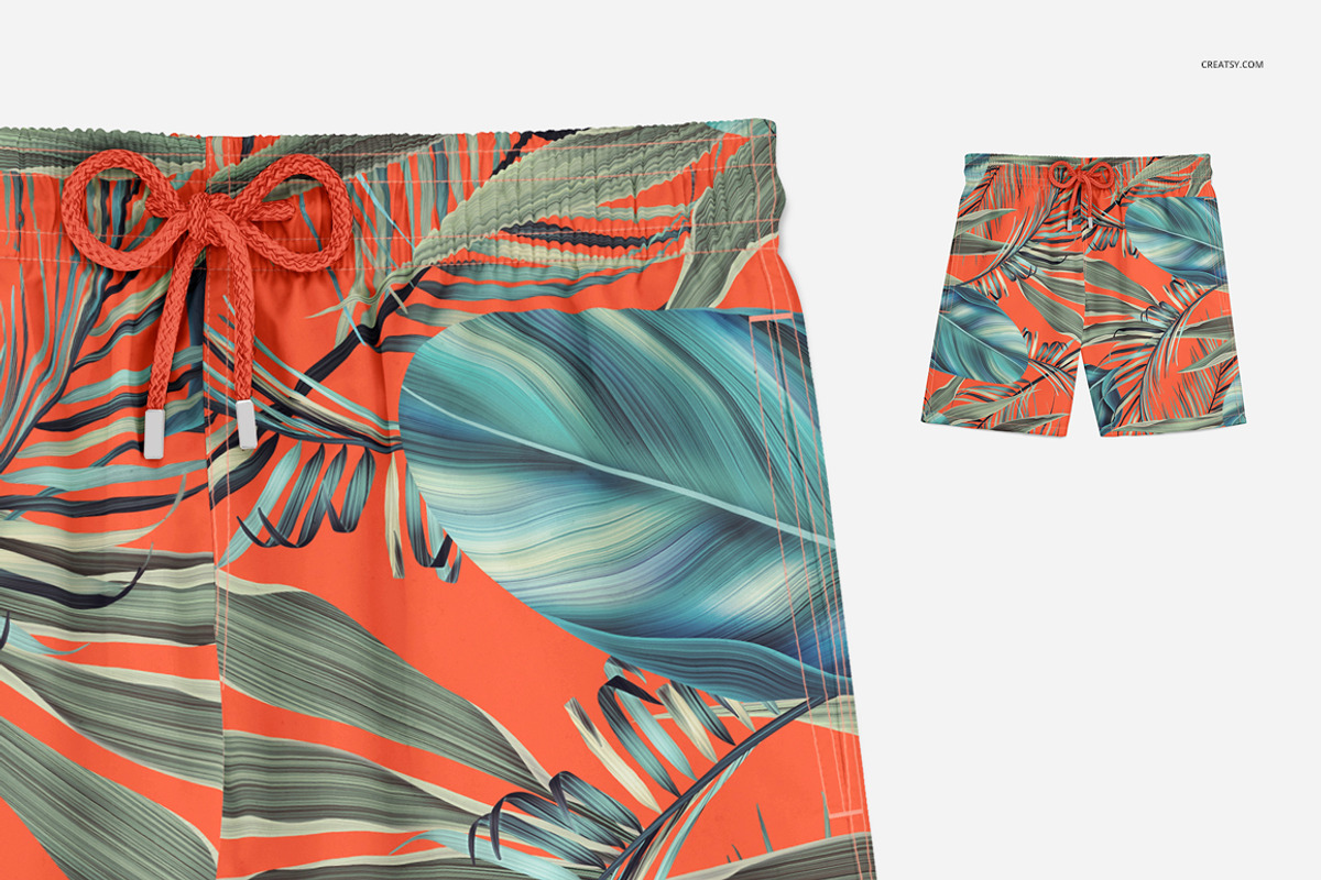 Swim Trunks Mockup Set, a Bottom Mockup by Creatsy (Photo 3 of 6)