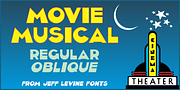 Movie Musical JNL, a Font by Jeff Levine Fonts (Thumbnail 1 of 5)