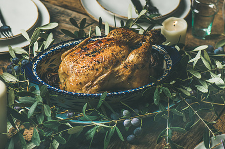 Whole roasted chicken for christmas containing chicken, roasted, and whole, a Food & Drink Photo by Foxys