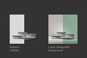 5 Podium with Transparent Background, a Background Graphic by faustudio (Thumbnail 2 of 7)