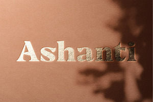 Ashanti - Elegant Serif Display