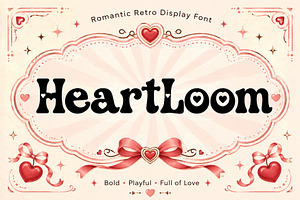 HeartLoom, a Script Font by Wow Magic