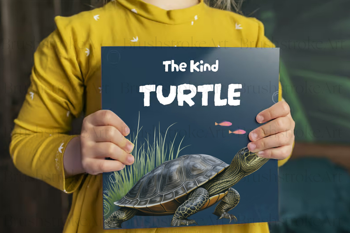 Turtle Illustration Clipart, Turtles, an Animal Illustration by BrushstrokeArtGB (Photo 9 of 9)