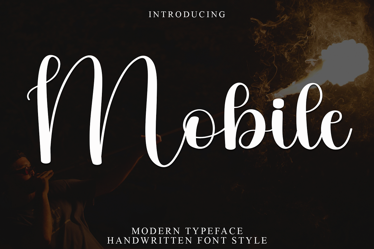 Mobile, a Handwritten Font by FreshTypeINK (Photo 1 of 8)