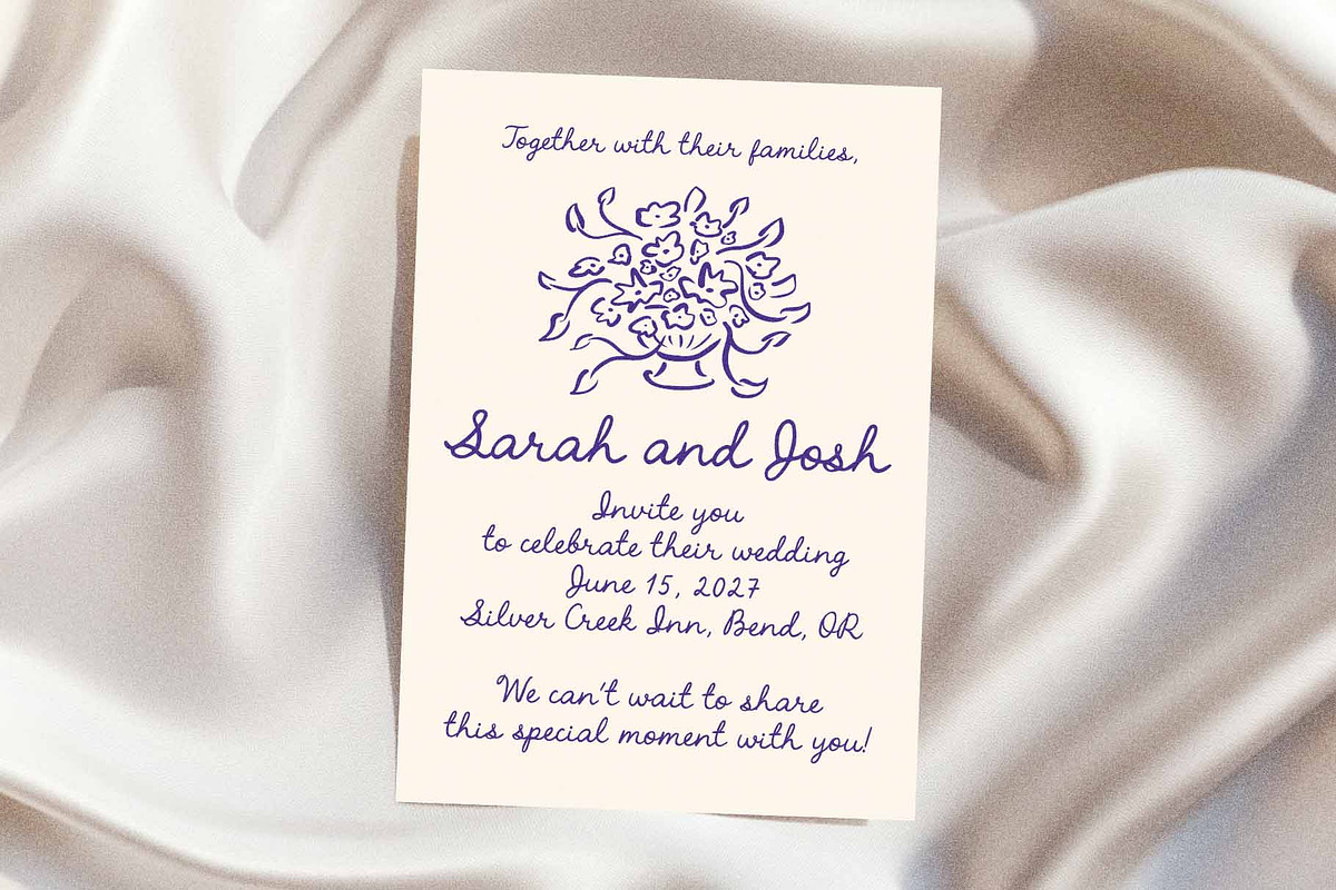 Handwritten Romantic Script Font Duo, a Handwritten Font by Ayya Studio (Photo 8 of 14)