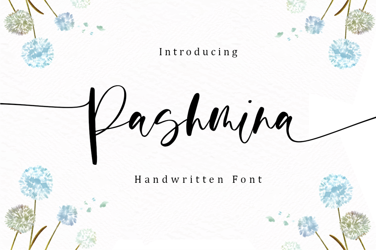 Pashmina, a Script Font by Sronstudio (Photo 1 of 10)