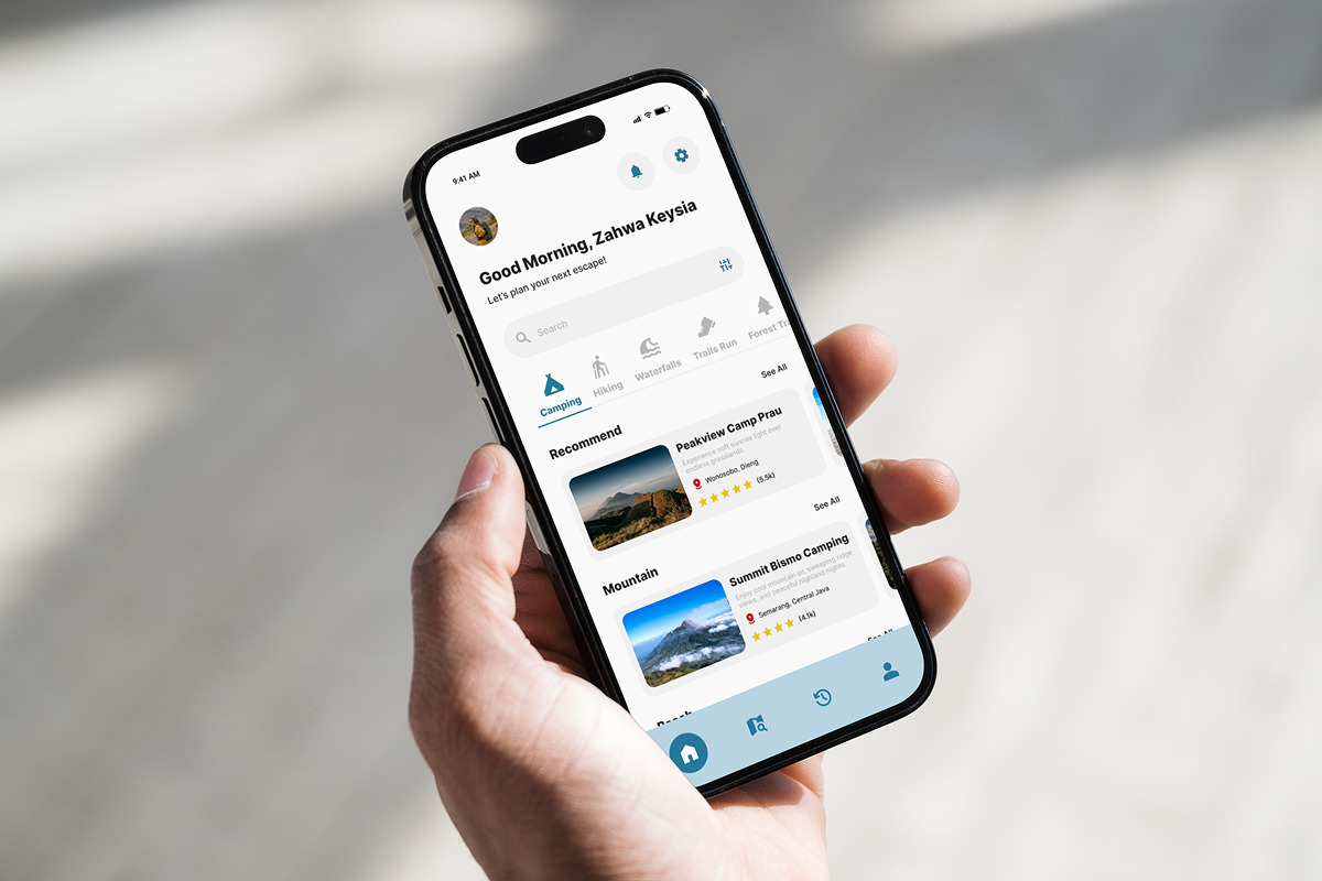 Hikenture - Camping & Hiking Mobile, an App Template by twinstd (Photo 5 of 5)