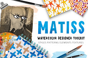 Matiss - Watercolor Designer Toolkit, a Texture Illustration by Beauty Drops (Thumbnail 1 of 10)