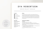 CV template 2 page EVA, a Resume Template by PinkJellyfish (Thumbnail 4 of 6)