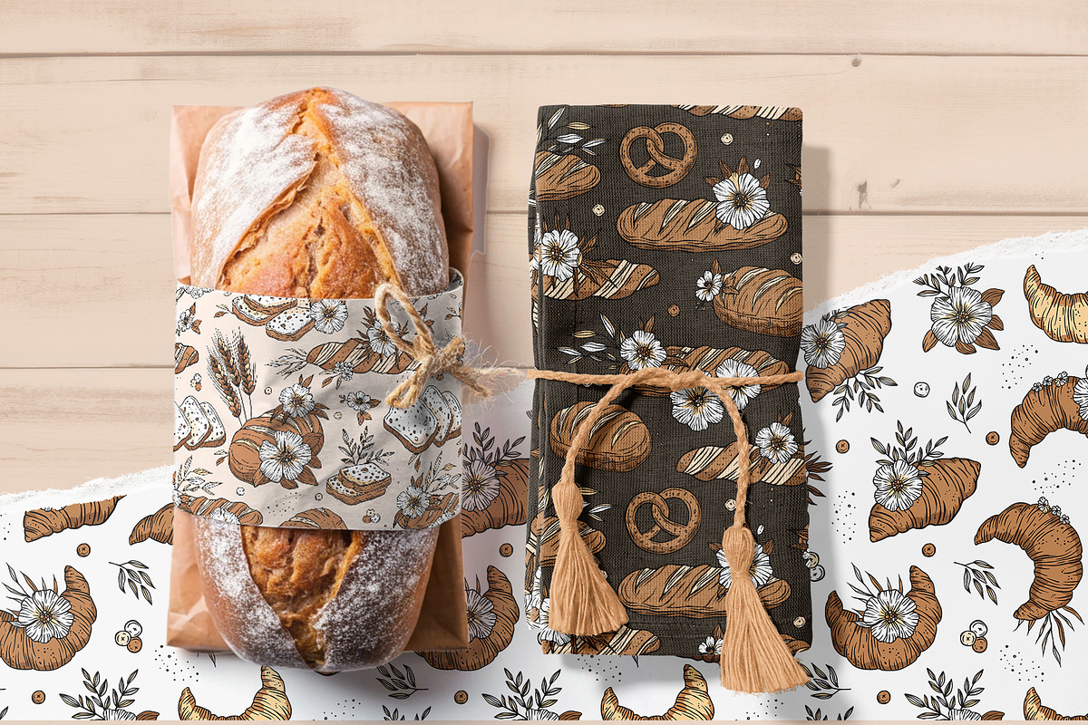 Pastry Chef Bakery Pattern Set, a Pattern Graphic by Red Ink (Photo 5 of 9)