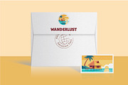 Travel Stickers and Retro Postage, an Object Illustration by Lettering_Logo (Thumbnail 11 of 14)