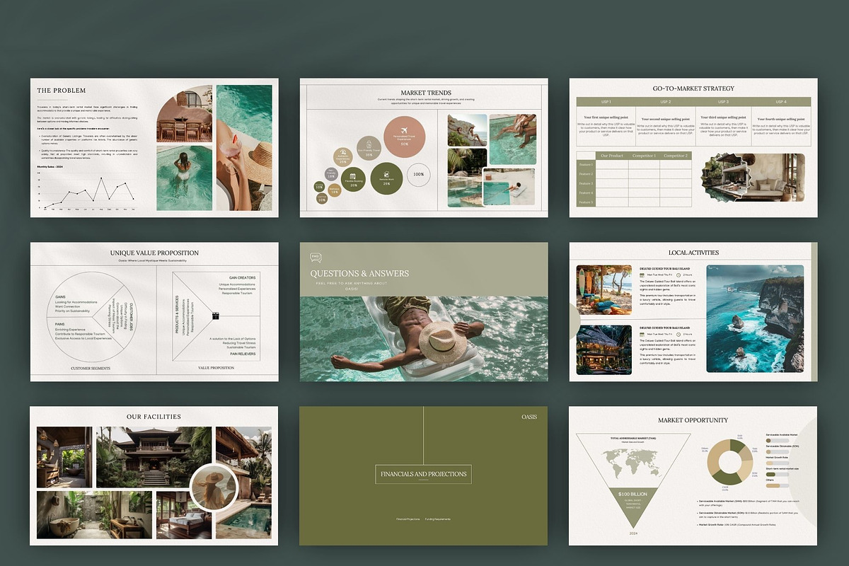 Airbnb Pitch Deck | Canva Template, a Presentation Template by Bonita Digital Design (Photo 4 of 6)