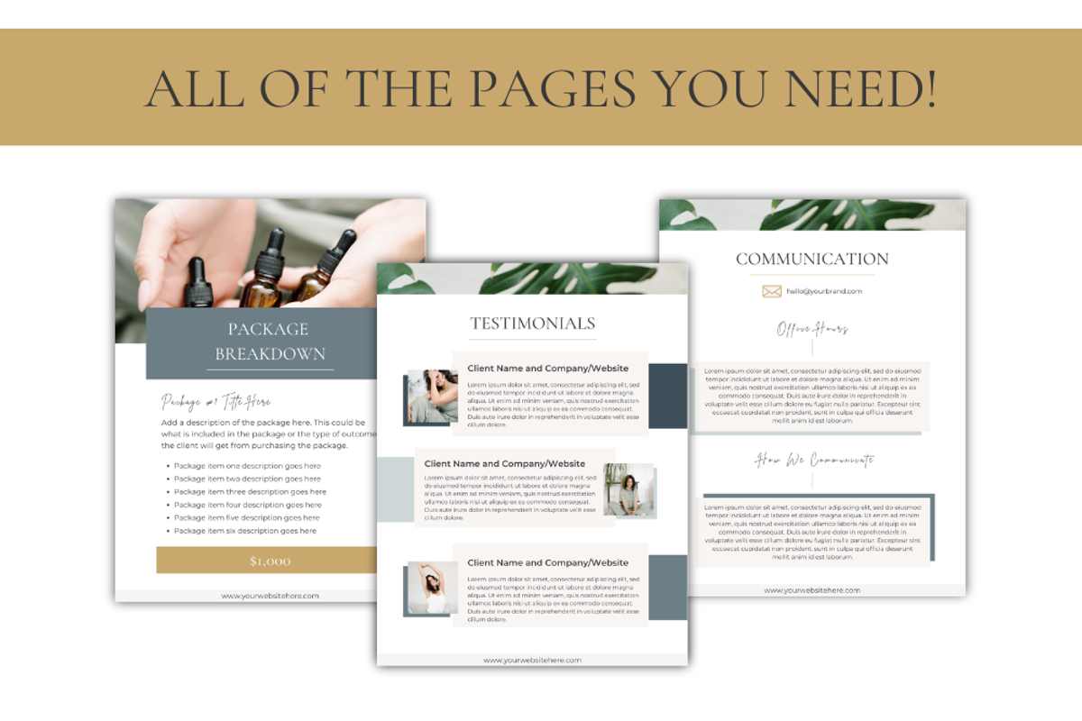 Pricing & Services Guide Selina & Co, a Templates & Theme by Lady Boss Studio (Photo 6 of 9)