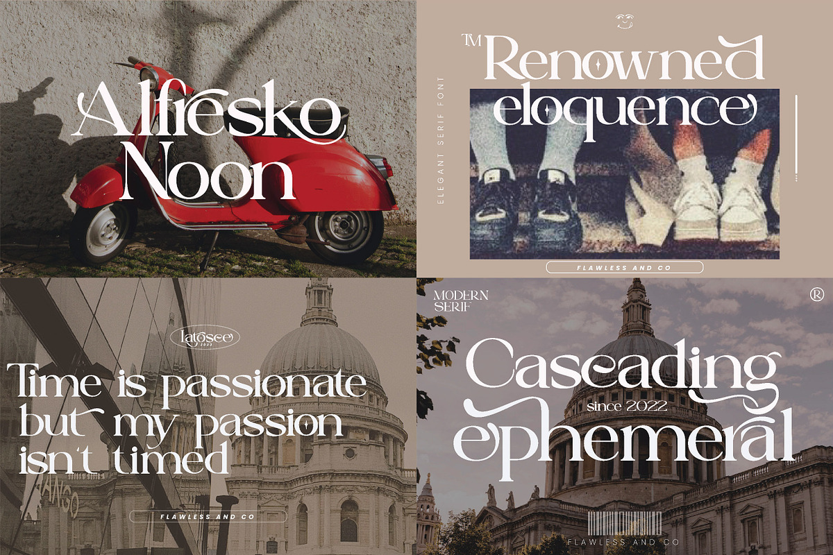 Modern Serif & Sans Serif Bundle, a Serif Font by Flawless And Co (Photo 8 of 12)