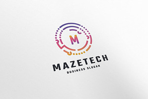 Maze Tech Letter M Logo, a Branding & Logo Template by Design_Planet