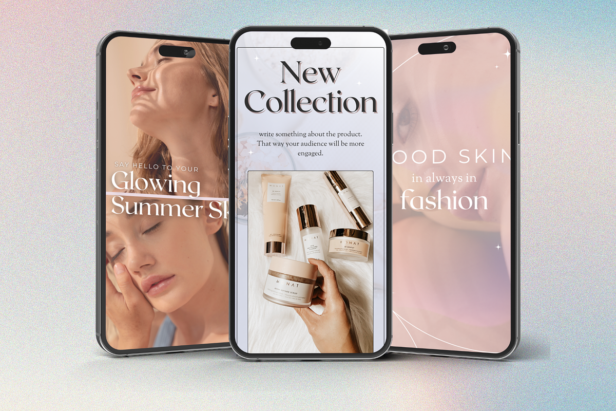 Beauty Instagram Templates, Skincare, a Social Media Template by Cosmic Design (Photo 7 of 9)