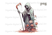 Watercolor Grim Death Reaper, an Object Graphic by Negarin Digital Art (Thumbnail 2 of 11)