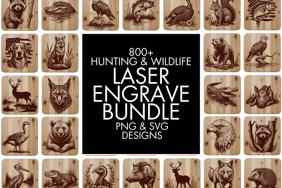 800+ Hunting and Wildlife SVG Files, an Animal Illustration by palmettosvg (Photo 1 of 12)