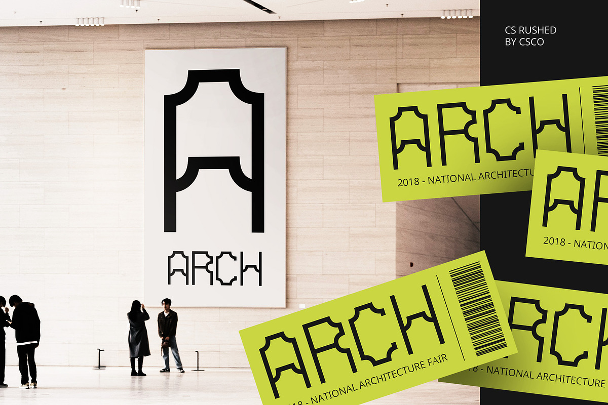 CS Rushed – Techno Font, a Sans Serif Font by Craft Supply Co. (Photo 5 of 8)