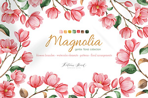 Magnolia. Gentle Floral Collection
