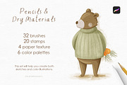 Pencils brushes & canvas Procreate, a Brush Add-On by polikarpovaart (Thumbnail 2 of 16)