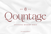 SS Qountage - Modern Serif Font, a Serif Font by Typocracy Studio (Thumbnail 1 of 10)