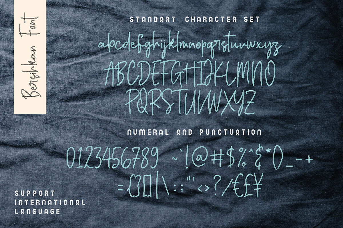 Bersihkan - Watercolor Signature SVG preview 6