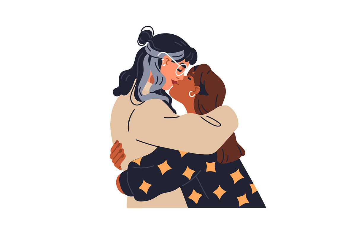 Lgbt love couples kissing set, a Person Illustration by Good Studio (Photo 3 of 11)