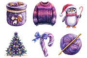 Purples Winter Clipart Bundle, an Illustration by Daily.Designs (Thumbnail 2 of 4)