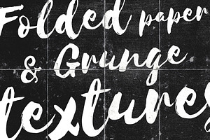 Folded Paper & Grunge Texture pack