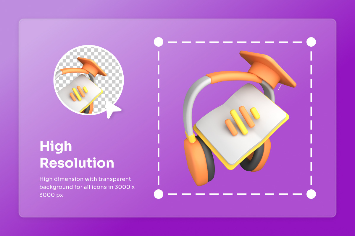 E-Learning & Online Course 3D Icon, an Education Illustration by twinstd (Photo 3 of 7)