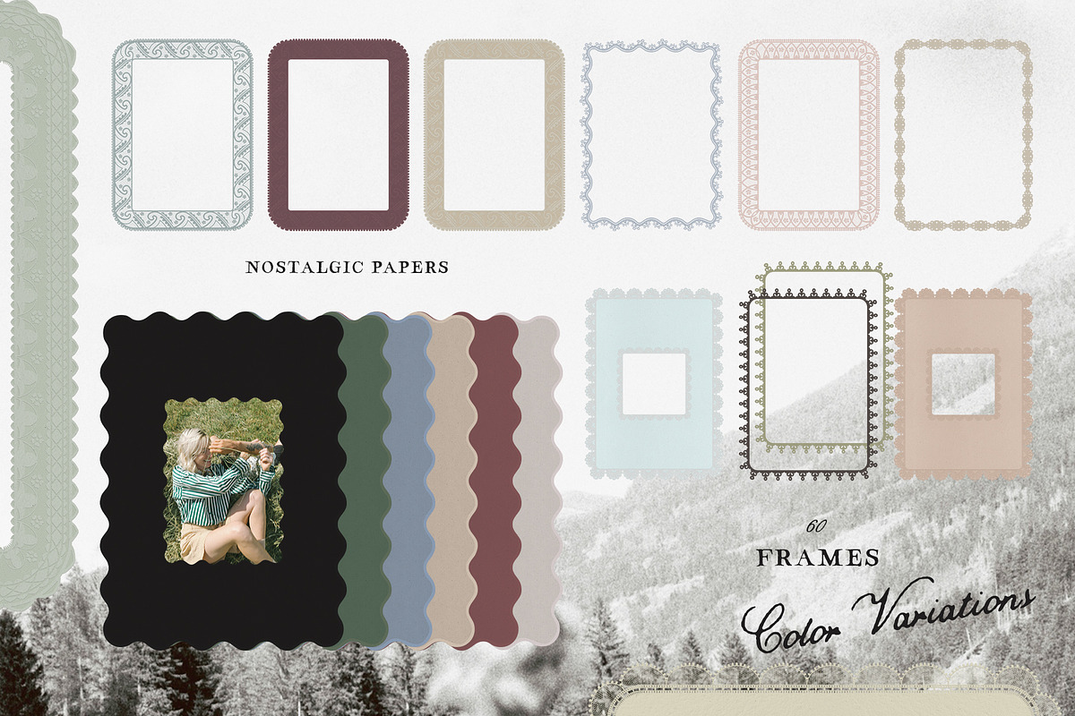 Nostalgic papers & frames, a Texture Graphic by Purple (Photo 12 of 20)