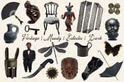 Uncanny Relics: Collage Elements, an Object Graphic by Anastasiia VNSK (Thumbnail 2 of 19)