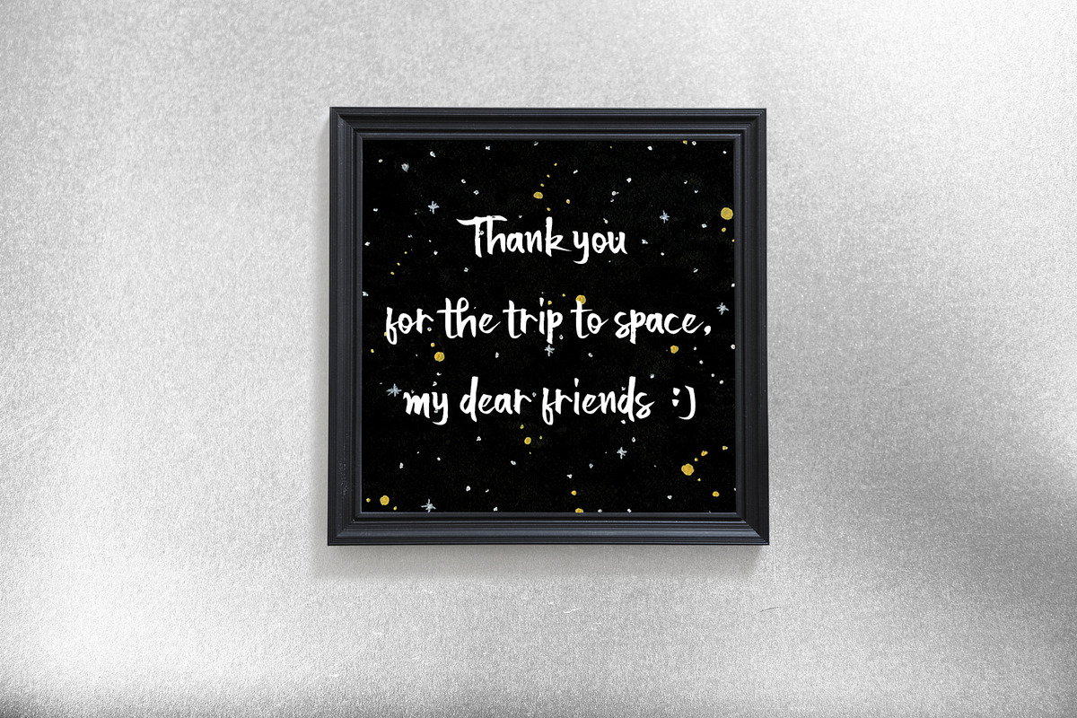 Watercolor, you are just space!, a Texture Illustration by Satika (Photo 9 of 9)