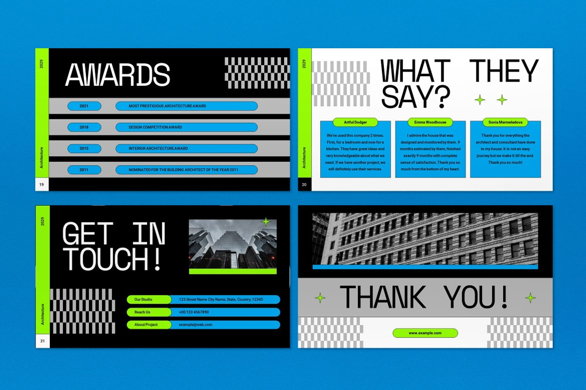 Black Architecture Power Point, a Presentation Template by graphicook (Photo 4 of 4)
