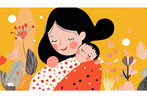 Illustrative artwork of a mother, an Illustration by Sergey Kotenev