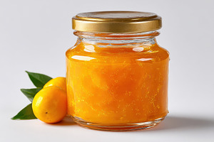 Delicious Kumquat Jam in Glass Jar w, an Arts & Entertainment Photo by Pixeness Studio