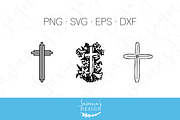 Cross SVG, EPS, DXF Cut Files, a Decorative Illustration by SavanasDesign (Thumbnail 5 of 5)