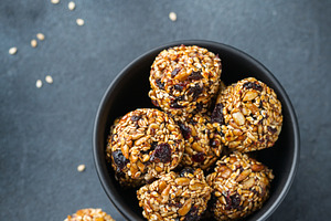 Handmade protein energy balls super featuring food, drink, and eating