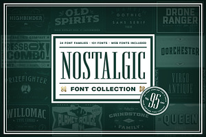 Nostalgic Font Collection [Save 95%]