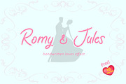 Romy & Jules, a Script Font by AMINMARIO (Thumbnail 1 of 9)