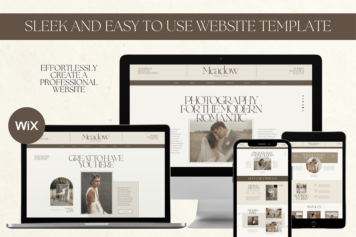 Wix Website Template Photography, a Wix Template by Branding Babe Co. (Photo 2 of 10)