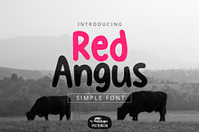 Red Angus Font