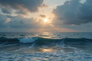 Ocean waves landscape, a Nature Photo by ComfortQ
